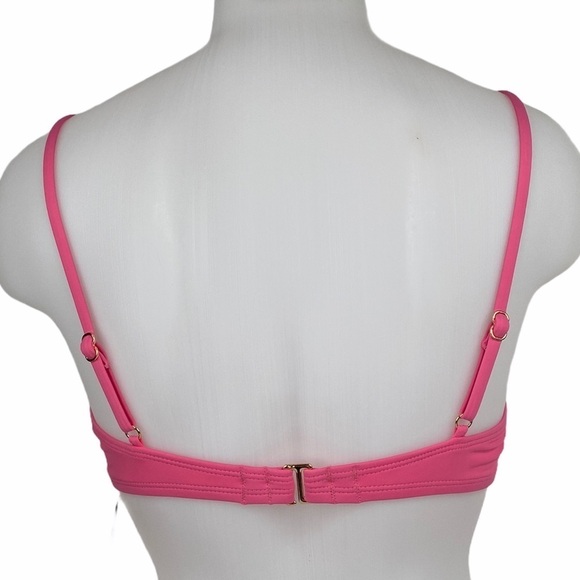 Bar III Sunset Solids Ring Bralette Bikini Top - Picture 4 of 8